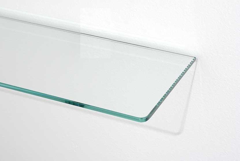 Skleněná polička 50 x 12 cm bez úchytů COVER GLASS CLASSIC